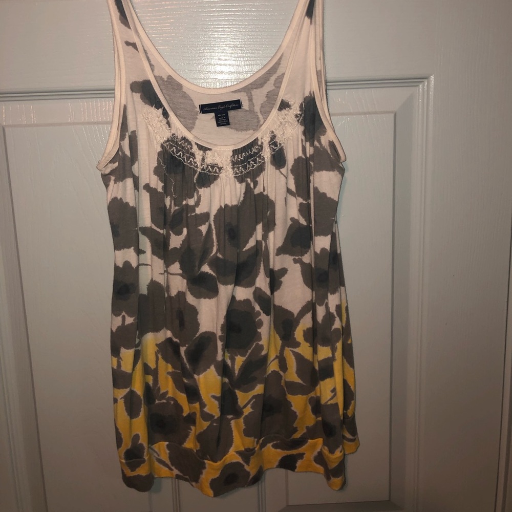 Flowery American Eagle tank top